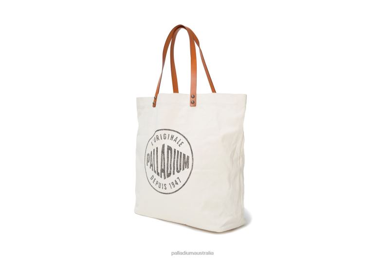 Palladium Unisex ROUND LOGO TOTE BAG 2868N325 Bags IVORY