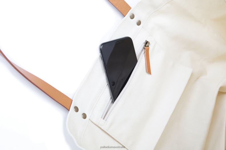 Palladium Unisex ROUND LOGO TOTE BAG 2868N325 Bags IVORY