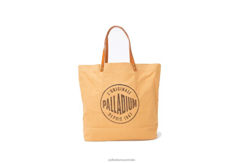 Palladium Unisex ROUND LOGO TOTE BAG 2868N326 Bags CAMEL