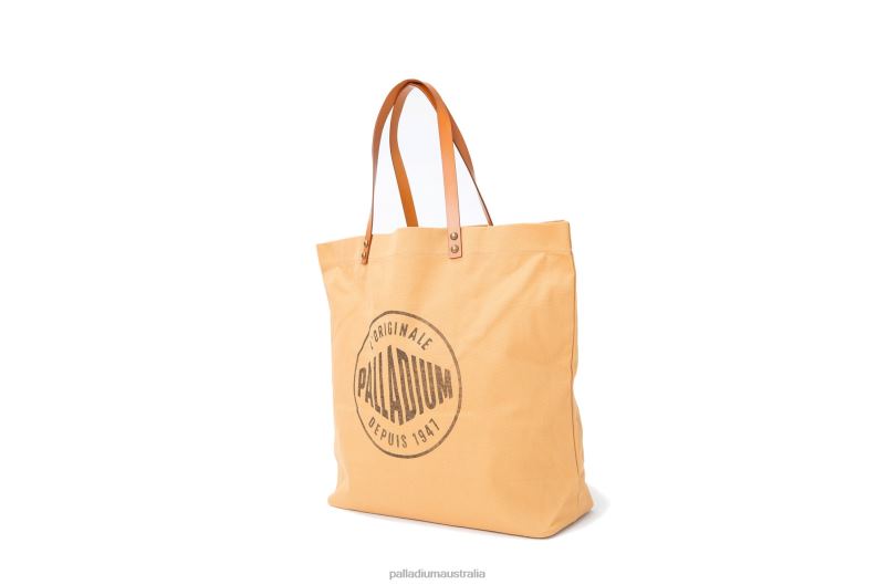 Palladium Unisex ROUND LOGO TOTE BAG 2868N326 Bags CAMEL