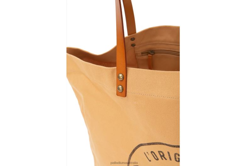 Palladium Unisex ROUND LOGO TOTE BAG 2868N326 Bags CAMEL