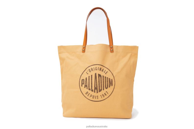 Palladium Unisex ROUND LOGO TOTE BAG 2868N326 Bags CAMEL