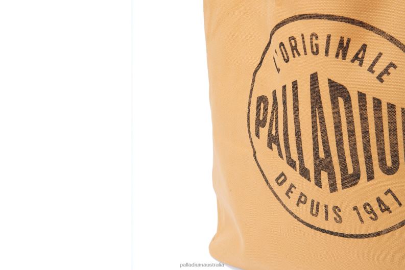 Palladium Unisex ROUND LOGO TOTE BAG 2868N326 Bags CAMEL