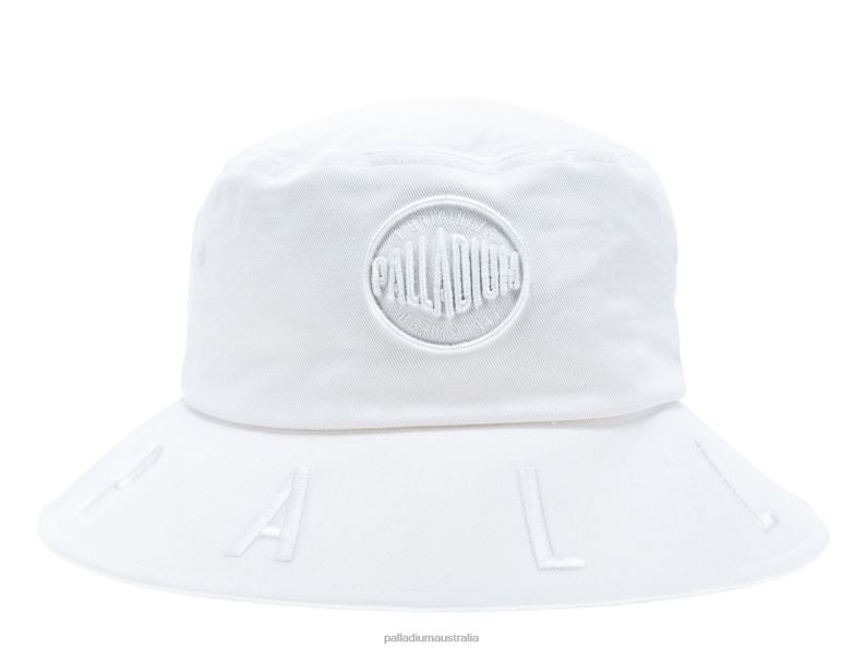 Palladium Unisex LOGO BUCKET HAT 2868N332 Hats WHITE