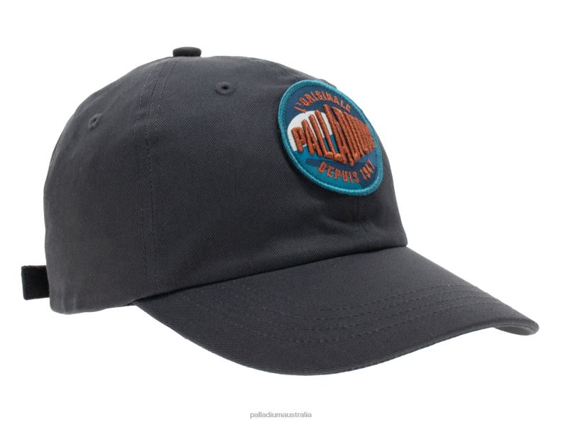 Palladium Unisex OASIS PATCHES CAP 2868N335 Hats DARK GREY