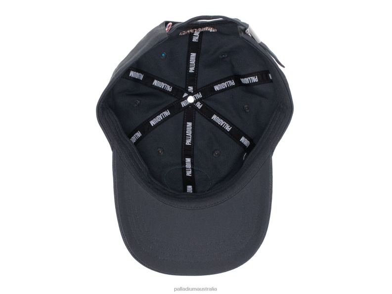 Palladium Unisex OASIS PATCHES CAP 2868N335 Hats DARK GREY