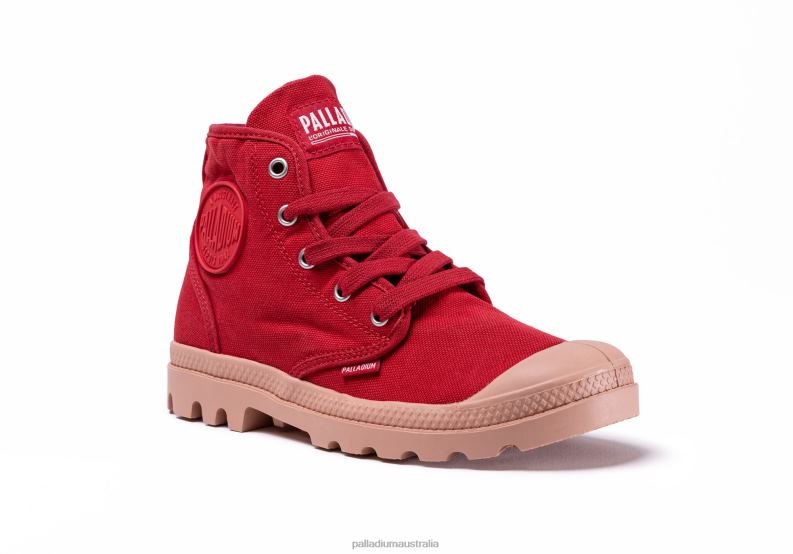 Palladium Kids PAMPA HI V 2868N357 Shoes RED SALSA