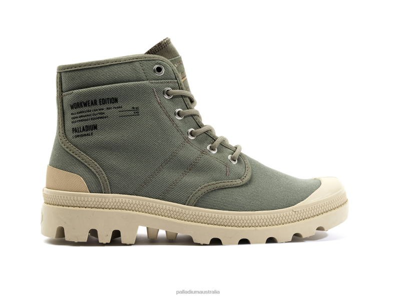 Palladium Unisex PALLABROUSSE WORKWEAR 2868N11 Boots VETIVER