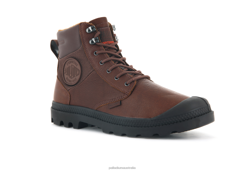 Palladium Unisex PAMPA SHIELD WPPLUS LTH 2868N83 Boots MAHOGANY