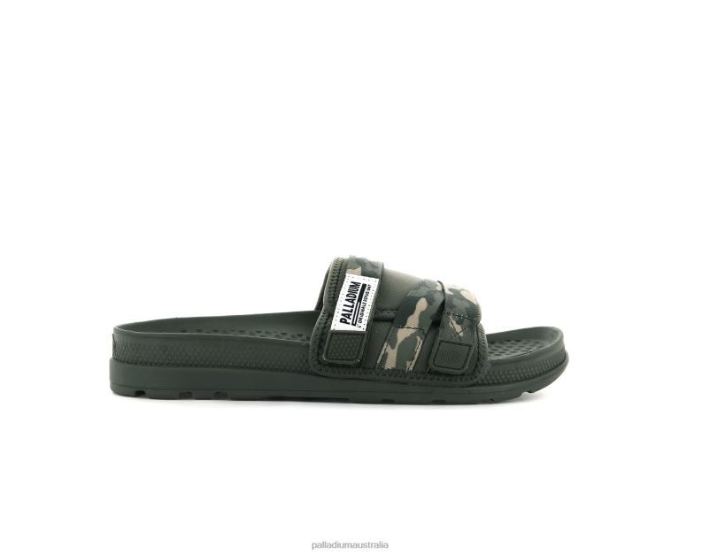 Palladium Unisex SOLEA SLIDE 2868N210 Slides OLIVE NIGHT/CAMO
