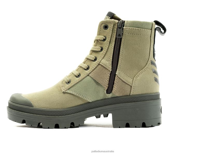 Palladium Women PALLABASE HI ARMY 2868N216 Boots VETIVER