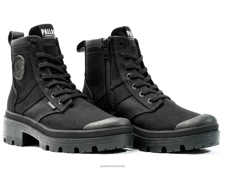 Palladium Women PALLABASE HI ARMY 2868N218 Boots BLACK