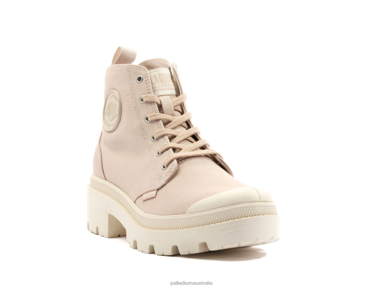 Palladium Women PALLABASE TWILL 2868N219 Boots NUDE DUST