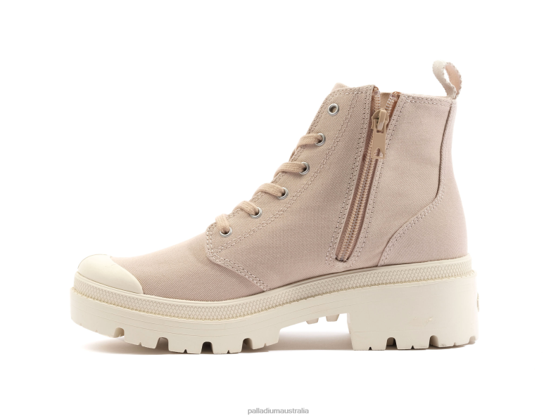 Palladium Women PALLABASE TWILL 2868N219 Boots NUDE DUST