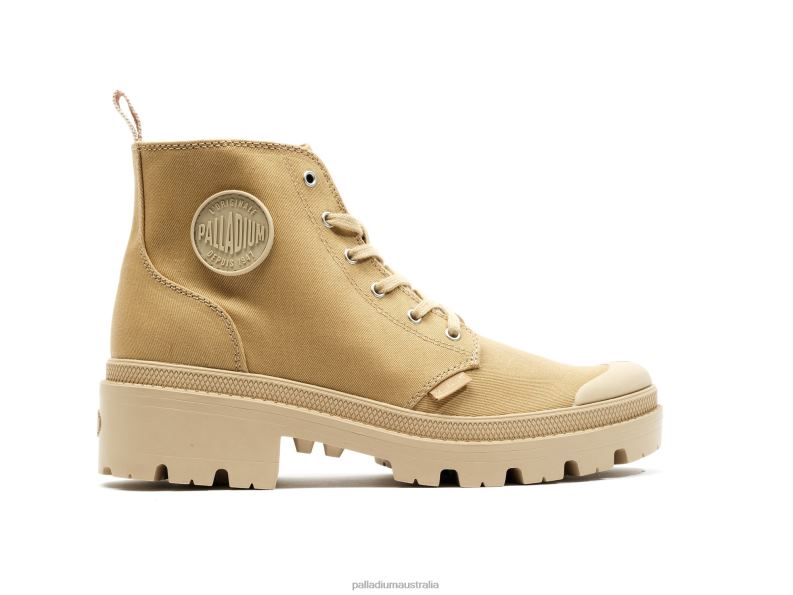 Palladium Women PALLABASE TWILL 2868N229 Boots CARAMEL