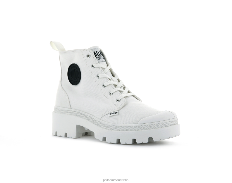 Palladium Women PALLABASE TWILL 2868N260 Boots STAR WHITE