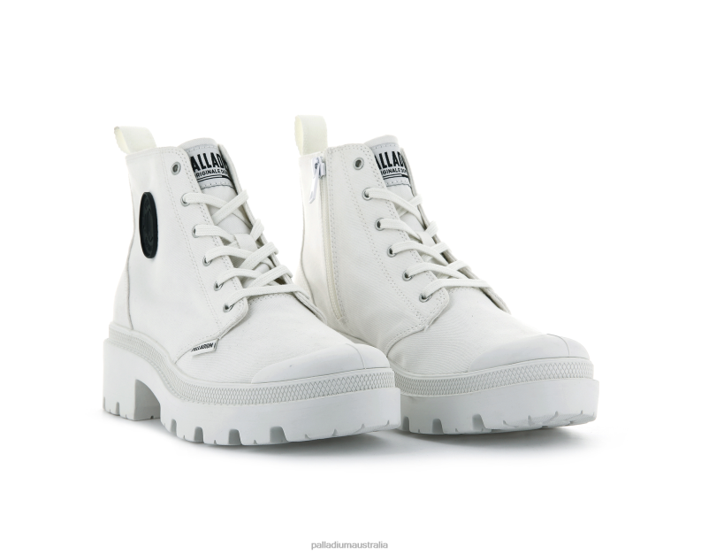 Palladium Women PALLABASE TWILL 2868N260 Boots STAR WHITE