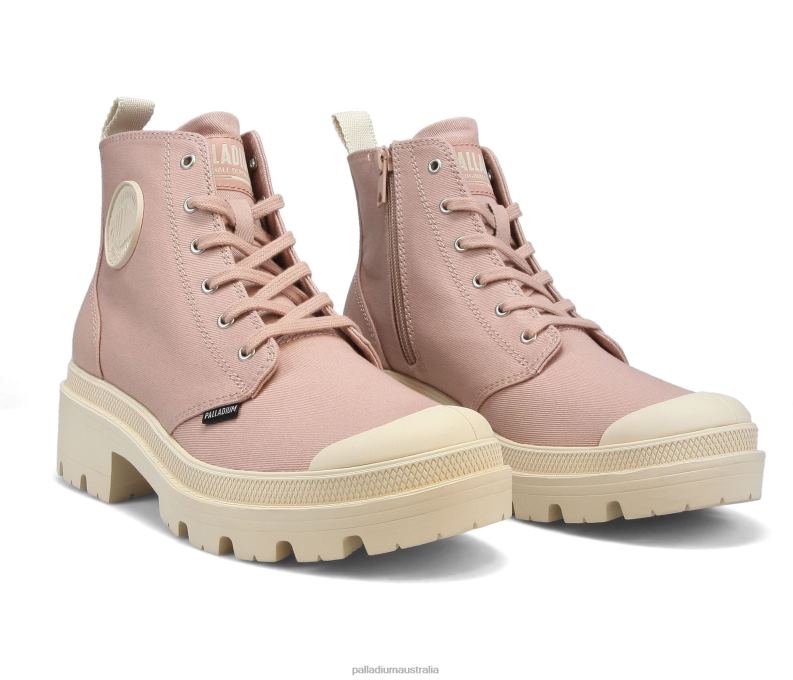 Palladium Women PALLABASE TWILL 2868N278 Boots PINK