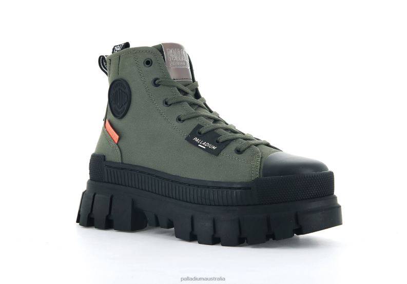 Palladium Women REVOLT HI TX 2868N249 Boots OLIVE NIGHT