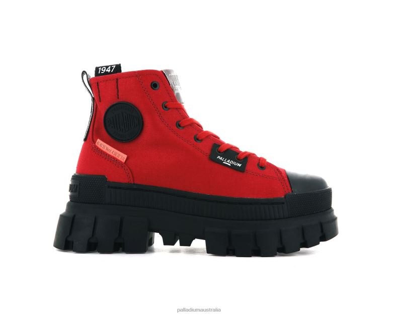 Palladium Women REVOLT HI TX 2868N251 Boots RED SALSA