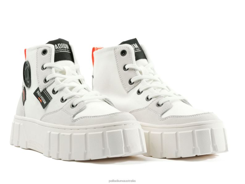 Palladium Women PALLATOWER HI 2868N284 Shoes STAR WHITE