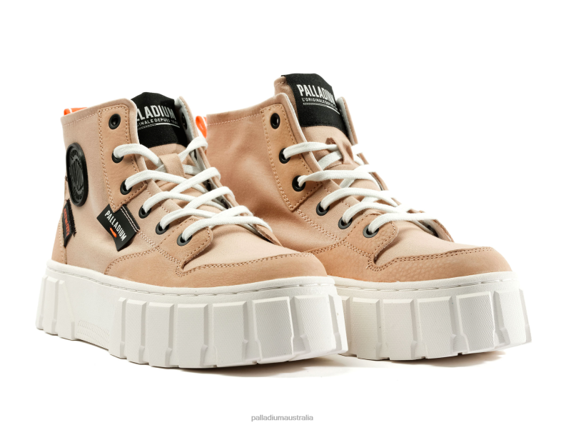 Palladium Women PALLATOWER HI 2868N287 Shoes NUDE DUST
