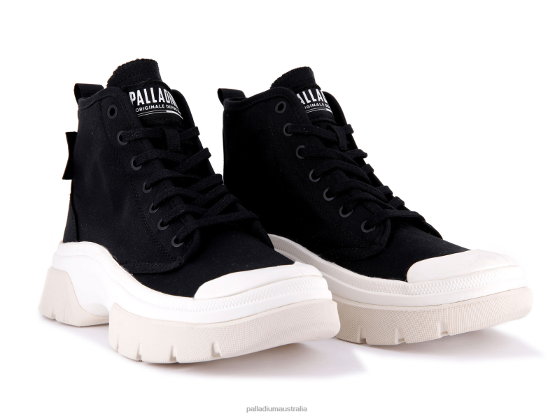 Palladium Women PALLAWAVE 2868N294 Shoes BLACK/MARSHMALLOW