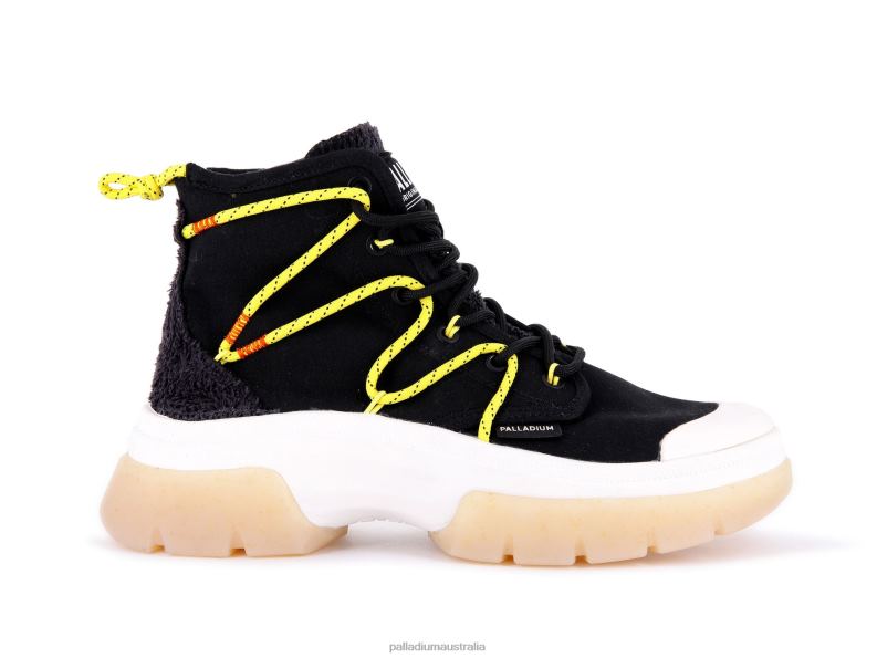 Palladium Women PALLAWAVE LACE IT 2868N292 Shoes BLACK/MARSHMALLOW