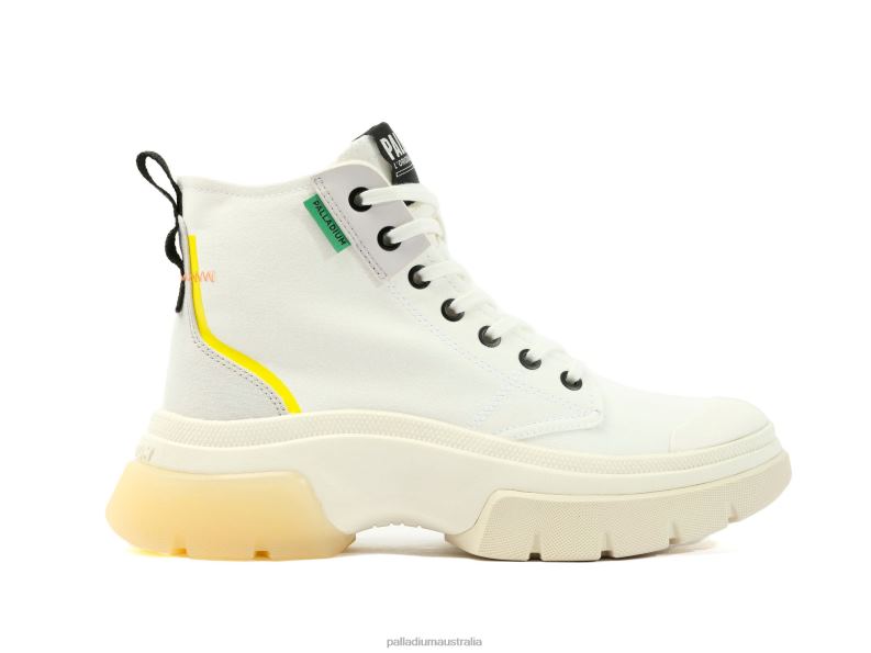 Palladium Women PALLAWAVE MID METRO 2868N285 Shoes STAR WHITE