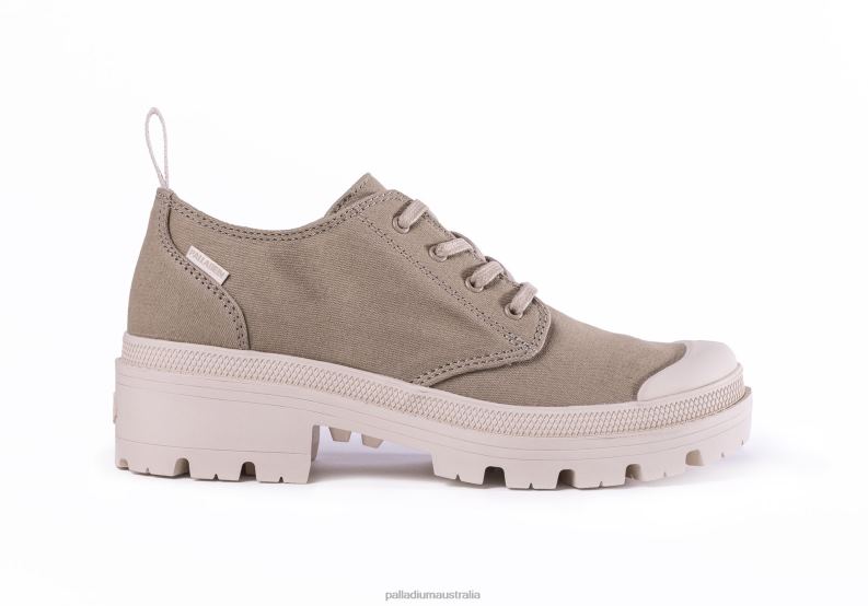 Palladium Women PALLABASE TWILL LO 2868N276 Shoes LIGHT GREY