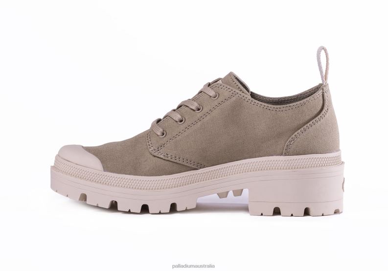 Palladium Women PALLABASE TWILL LO 2868N276 Shoes LIGHT GREY