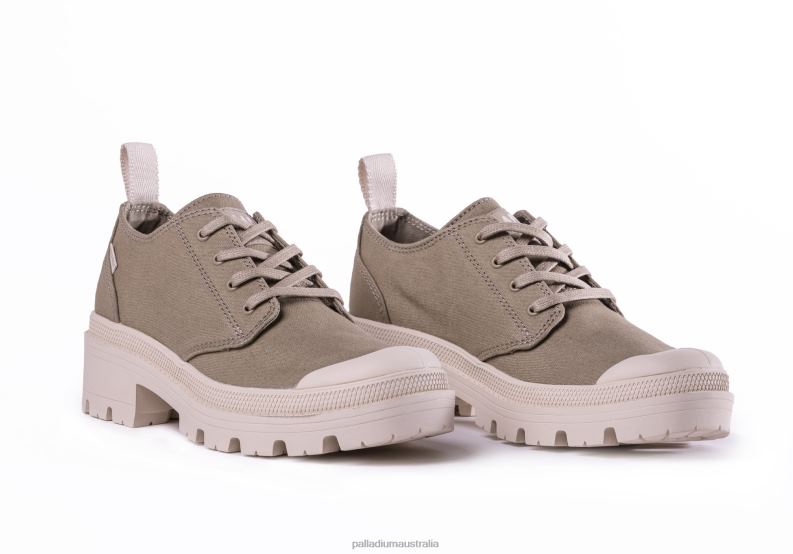 Palladium Women PALLABASE TWILL LO 2868N276 Shoes LIGHT GREY